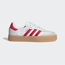 Adidas Sambae W - Blanco Rojo / ID0438 / Mujer Tenis Zapatos Acelerados
