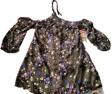 Vestido Charlotte Russe verde Y2k cottagecore chic halter corbata manga larga L nuevo sin etiquetas