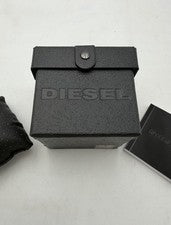 Caja de reloj diésel para exhibición/almacenamiento con almohada, manual, funda - diseño negro