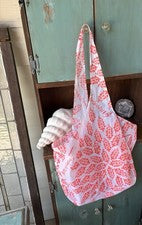 Bolso de Mano FP Movement Free People Grande Reutilizable Embalable Nylon Logo Rosa Coral