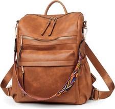 Mochila Para Mujer, Bolso De Cuero De Moda, Disenador, Convertible Para Mujer,