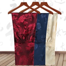 Pantalones Para Hombre Estilo Chino Estampado de Dragón Tang Traje Pantalones Kung Fu Tai Chi Informales