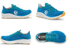 Zapato para correr de carretera Topo Athletic Cyclone Sky Gold para mujer tallas 6-11
