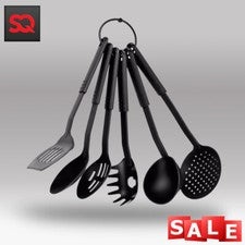 JUEGO DE 6 UTENSILIOS DE NYLON SKIMMER COLADOR TAMIZ ESPÁTULA RANURADA CUCHARA DE COCINA CUCHARA