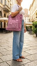 Bolso de Mano Informal de Compras Notting Hill Rosa De Gran Tamaño para Mujer