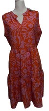 Vestido de verano para mujer naranja S/M