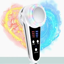 Dispositivo de cuidado facial martillo frío caliente masajeador facial levantamiento de piel máquina de belleza