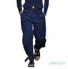 Vestido Para Hombre Harén Pantalones Largos Pantalones Formales Cintura Alta Informal Etapa Coreano 2025
