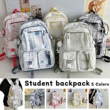 Mochila Estilo Chino con Ventana Transparente Viaje Laptop Estudiantes Bolso de Hombro