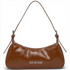 Moda Love Moschino Bolso Hobo Logo Plateado Mujer Cuero en Eco-piel