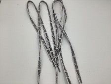JIMMY CHOO DISEÑADOR LOGO ZAPATO BOTA CORDONES NUEVO CON ETIQUETAS BLANCO NEGRO 1 PAR