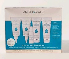 Kit de régimen de cuidado del cuero cabelludo Ameliorate 5 productos clínicamente probado paquete de regalo sellado