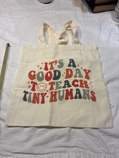 Bolso de Mano It's a Good Day to Teach Tiny Humans Retro de Lona