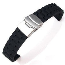 Correa inteligente de repuesto de 20 mm para reloj impermeable correas negras de 20 mm