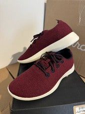NUEVOS ZAPATOS ALLBIRDS LANA CORREDOR OLYMPUS ATLÉTICOS CON CORDONES ROJO BORGOÑA HOMBRES TALLA 11