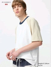Camiseta Uniqlo x Jw Anderson Raglán Blanca M