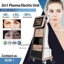 Pluma de plasma de fibroblastos 2 en 1 microcorriente R-F máquina facial estiramiento facial cuidado de la piel