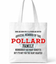 Bolso de Mano Pollard Family Clan Shopper Regalo Personalizado Reunión