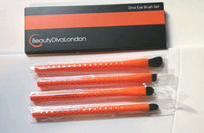 Beautydivalondon Beauty London - Juego de 4 cepillos de ojos de diva - sin crueldad - Nuevo en caja