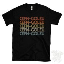 CAMISETA CEFN-GOLEU ESTILO RETRO REPETIDO para hombre y mujer Reino Unido top name regalo