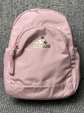 Adidas Rosa Lineal Mini Mochila Cartera Ligera Informal Bolso de Todos los Días Nuevo sin Etiquetas