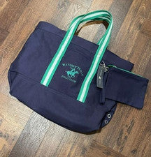 ¡NUEVO! Bolso grande de viaje BEVERLY POLO CLUB de lona con cremallera playa-¡Inspirado en Ralph Lauren!