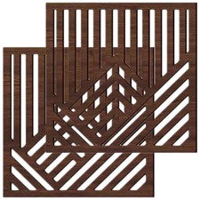 2 Piezas Decoración de Pared para Sala de Estar Madera Rústica Arte Colgante Decoraciones Hogar