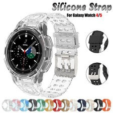 Nueva funda deportiva con correa de silicona TPU para reloj Samsung Galaxy 4 5 6 40 mm 44 mm