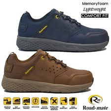 BOTAS DEPORTIVAS HOMBRE SEGURIDAD PUNTERA ACERO ESPUMA VISCOELÁSTICA CAMINAR TRABAJO SENDERISMO ZAPATOS