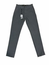 Pantalones chinos ajustados Liu Jo Uomo talla 42/28 gris carbón nuevos con etiquetas diseñador italiano