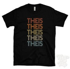 CAMISETA ESTILO RETRO REPETIDA Hombre y Mujer Novedad Genial Nombre Regalo