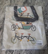 Bolso de Mano Now Designs Danica Jubilee 100% Algodón 14” X 14.5” Paseo en Bicicleta para Perros