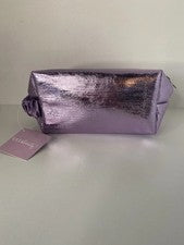 Bolsa de Maquillaje ULTA Beauty Lámina de Lavanda Estrella Cremallera Tirador 8x3.5