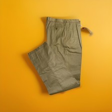 PANTIR PANTALONES PARA HOMBRE HECHOS EN ITALIA 💯 % Algodón Talla 34US 50 CAQUI