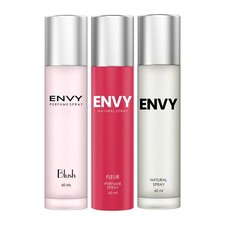 Perfume ENVY Natural Mujer, Rubor y Flor - 60 ML Cada uno, Pack de 3