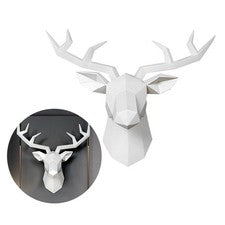 Accesorios decorativos para el hogar arte de pared animal geométrico resina decoración renos