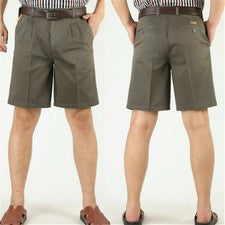 Pantalones Cortos Carga Para Hombres Algodón Medio Pantalones Estilo Clásico Ropa de Trabajo Pantalones Informales SPW