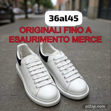 SCARPE MCQUEEN UOMO DONNA DA 36 A 45 NERE CON BRILLLANTINI