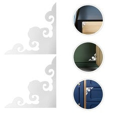 20 Piezas Pegatinas Autoadhesivas Acrílicas Espejo Pared Esquina para Decoración de Habitación