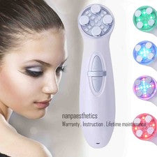 Fotón LED Terapia Lifting Facial Masajeador RF Antiarrugas Dispositivo de Belleza