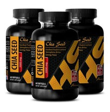Tratamiento Cabello Seco - ACEITE DE SEMILLA DE CHÍA - Aceite Brillo 3 Botellas 180 Cápsulas