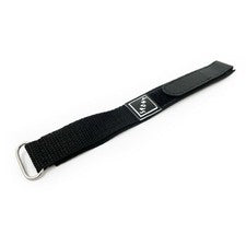 Correa de reloj tejida de nailon correa deportiva negra de una sola pieza 14 mm 16 mm 18 mm 20 mm de ancho