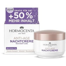 6x Hormocenta Anti-Age Crema De Noche 75ml, Cuidado Facial Antiarrugas