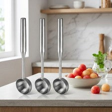 Juego de 3 cucharas bailarinas de frutas de acero inoxidable 304 para crear frutas uniformes