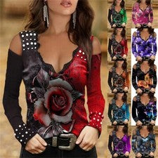 Camiseta Mujer Con Hombros Descubiertos De Moda Sexy Modelo Y Talla A Elegir
