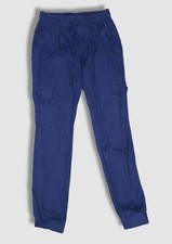 $45 ICY Moda Para hombres Azul Cordón Pull On Pantalones Elásticos Talla Grande