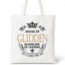 Bolso de Mano House Of GLIDDEN Nombre Familiar Blanco Regalo de Cumpleaños