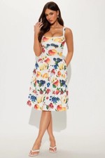 Vestido midi sin mangas Fashion Nova Feeling Fresh Fruit para mujer - talla pequeña 3/5