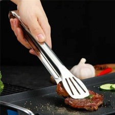 Pinza para utensilios de acero inoxidable cocina barbacoa ensalada pinza para cocinar utensilios para servir alimentos