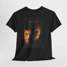 Camiseta gráfica unisex con póster de película retro de terror Seven 1995